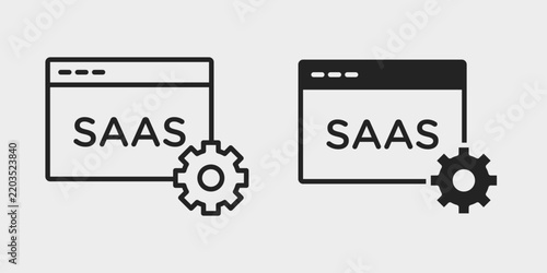 SaaS Workflow Optimization Icon represents improving workflow processes for better efficiency and smoother execution. Ideal for process management, automation, productivity, and business operations.