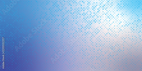 Abstract dot blue gradient background with shining lines waves design