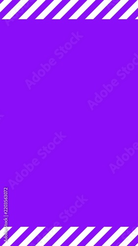 Purple Background with White Scrolling Stripes Portrait Loop Background 4K