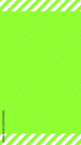Lime Background with White Scrolling Stripes Portrait Loop Background 4K