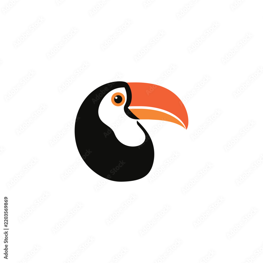 Obraz premium Toucan Club Logo