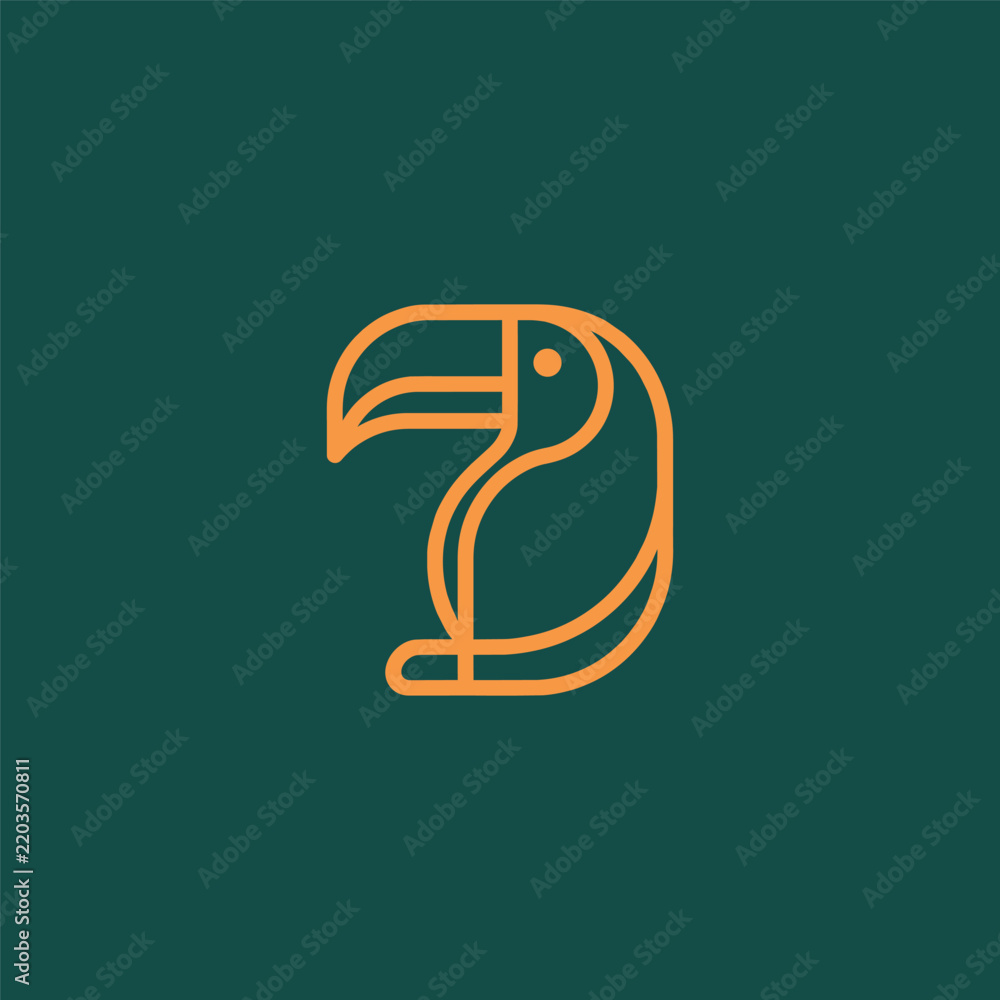 Obraz premium Toucan Club Logo