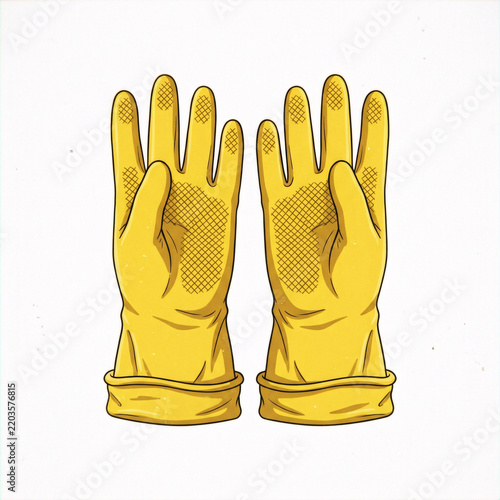 Large Rubber Cleaning Gloves