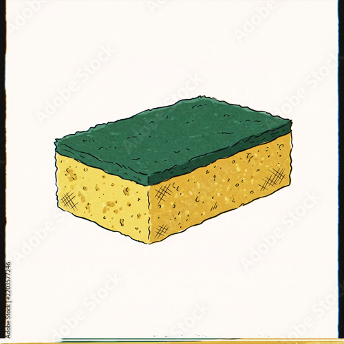 Scrub Sponge Kitchen Cleaning