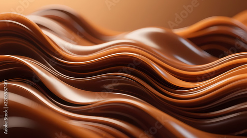 Wavy texture in brown and caramel tones