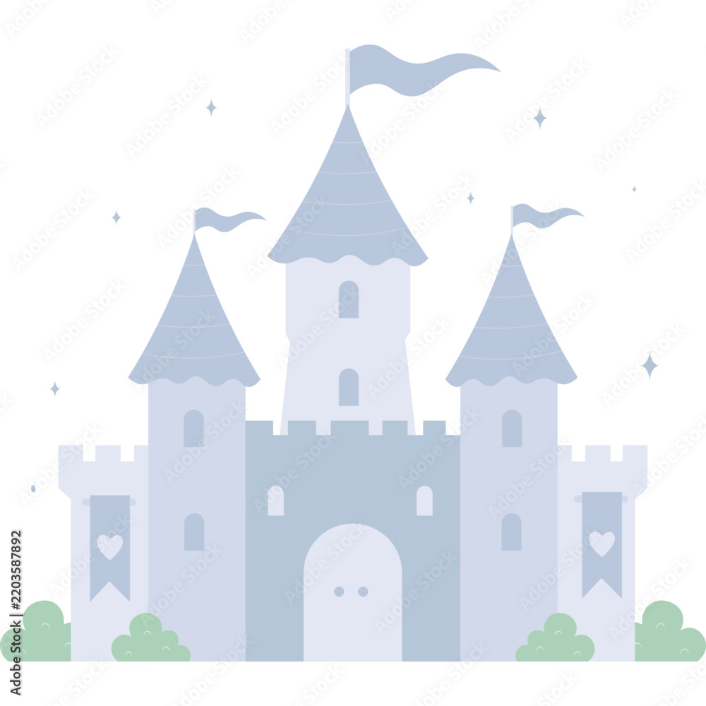 Fototapeta premium Castle Fairy Illustration 