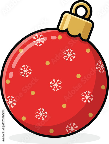 red christmas ball