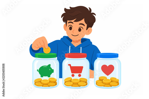 Youth Financial Literacy with Saving Spending and Giving Jars