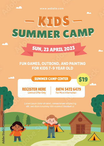 Kids Summer Camp Flyer