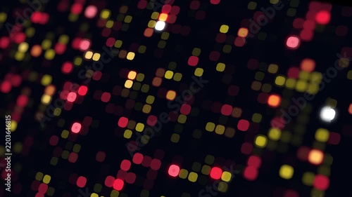 Abstract Geometric Square Shape Christmas Color Digital Technology Background Animation