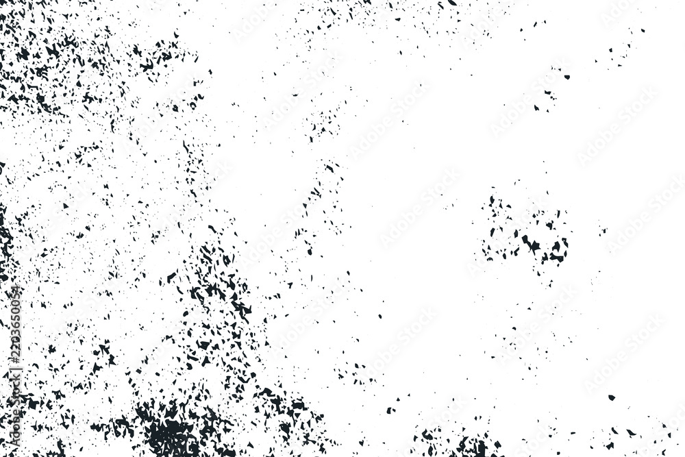 Obraz premium Distressed black and white grunge texture background featuring heavy scratches, cracks, weathered stains, and an industrial overlay effect.