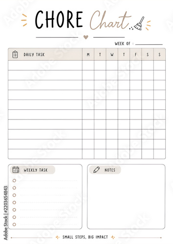 Weekly Meal Tracker Printable Template with Daily Food Planning and Notes