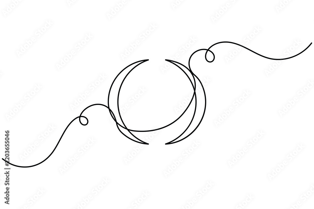 Obraz premium Modern parentheses bracket sign continuous one line art single drawing on white background minimalist monoline presentation of text formatting design and editing purpose symbol vector illustration