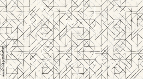 Abstract Geometric Pattern in Minimalist Black and White Design