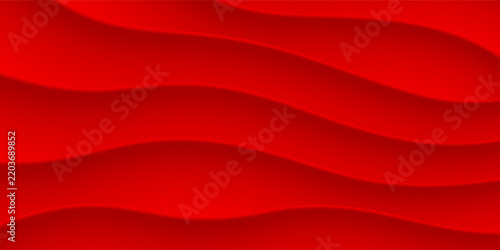 Abstract red geometric background. Neumorphism style