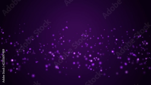 Purple Particle Background Featuring Glowing Soft Lights Floating In A Dark Cinematic Motion Graphic