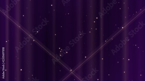 Purple Vertical Curtains Background With Glowing Particles And Dynamic X Shape Lines Motion Graphics