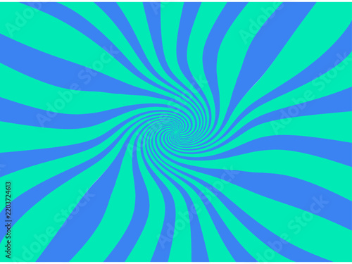 Green-blue twisted spiral radial burst background wallpaper3