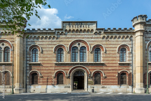 Canvas Print historic Arsenale di Verona - Austrian Arsenal Franz Joseph I - located in Veron