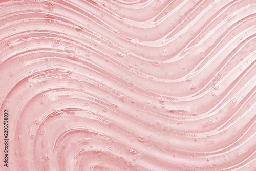 Transparent gel background, liquid serum texture