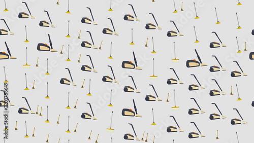 Pattern of cleaning tools