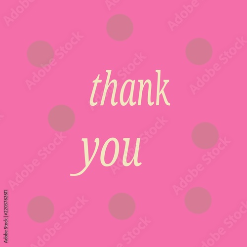 Thank you  illustration