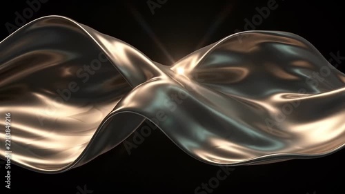 3d Abstract black background looping Animation