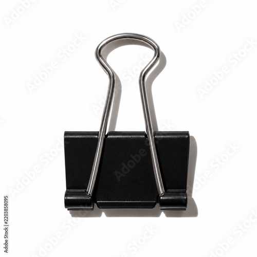 Centered Black Binder Clip Product Photo