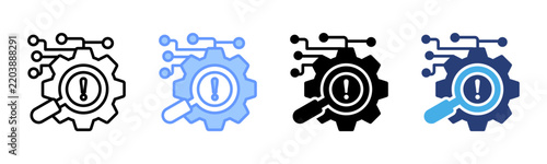 Root Cause icon set multiple style collection