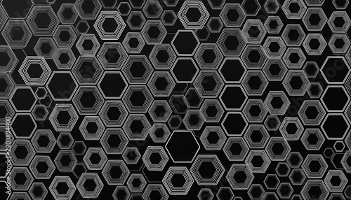 honeycomb gradient hexagon seamless pattern white hexagonal grid on black background with fading gradient effect geometric texture for backgrounds wallpapers and digital graphic design
