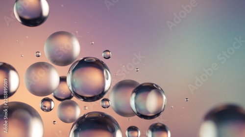 Bubbles of water