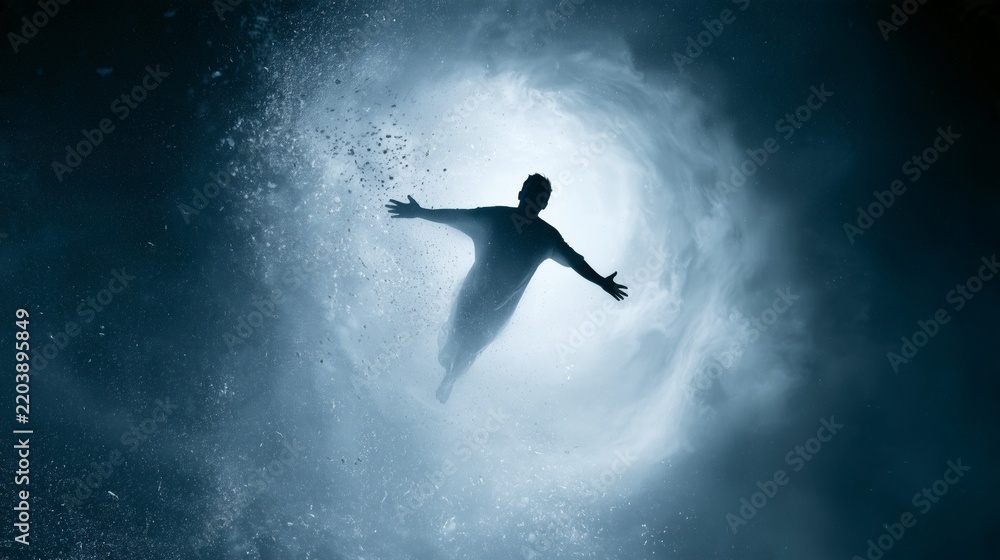 Fototapeta premium Exploring the afterlife through the journey of the soul and understanding meditation and dream interpretations