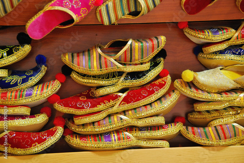 Babouche slippers. Grand Bazaar Istanbul, Turkey