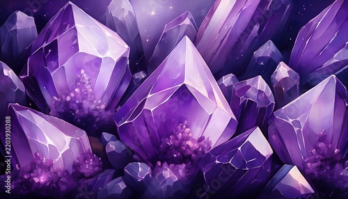 amethyst crystals background