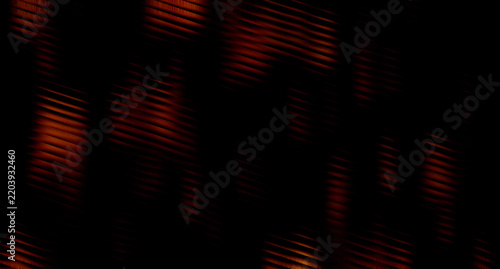 Konstfotografi Abstract background, with red horizontal, striped light patterns, on black