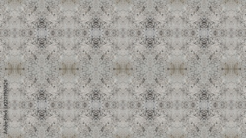 Seamless Cracked Concrete Texture With Symmetrical Geometric Damaged Pattern