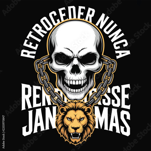 Skull and Crossbones Vintage Gothic Symbol, Dark Horror Skeleton Illustration for Halloween, Tattoo, Danger, Death, Grunge and Spooky Rock T-Shirt Design
