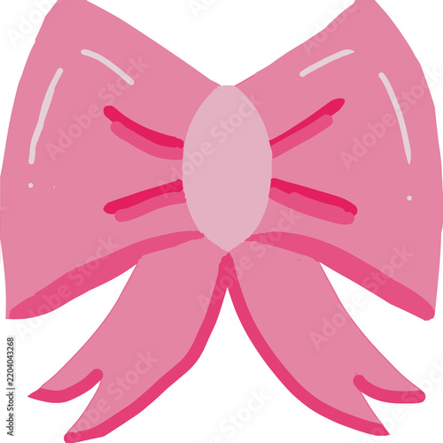 pink ribbon bow