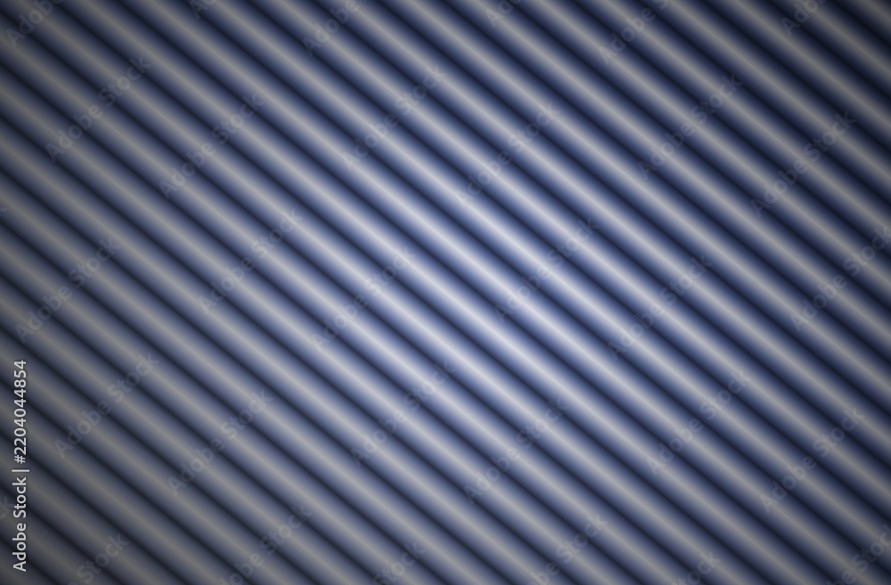 Fototapeta premium Closeup view of sleek metallic corrugated surface showing smooth parallel ridges for industrial design inspiration and texture reference