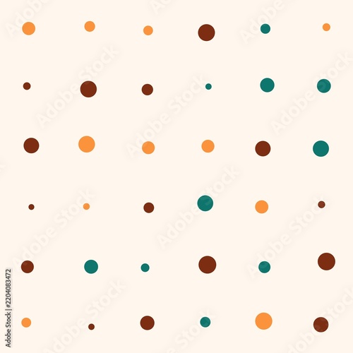 Abstract polka dot seamless pattern background