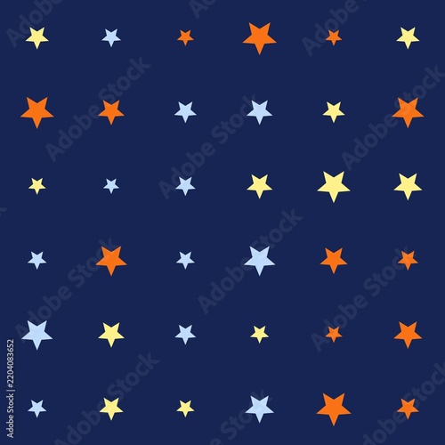 Colorful stars seamless pattern background