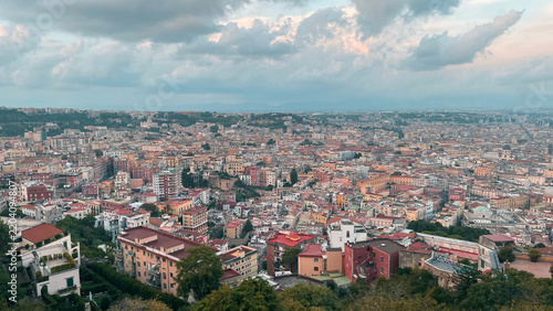 Photography panorama of napoli