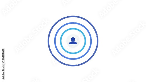 Cyber security shield protection active on white background