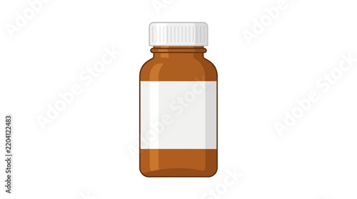 Vector illustration of medicine bottle