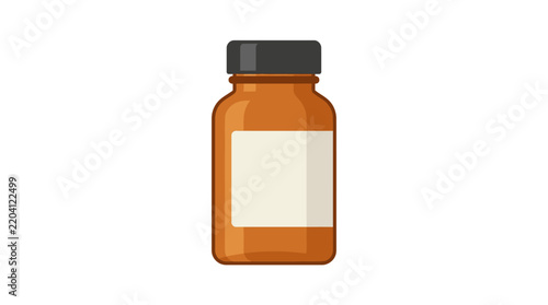 Vector illustration of medicine bottle