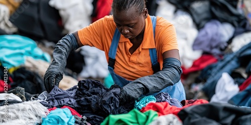 Sorting textiles for reuse in an impoverished community