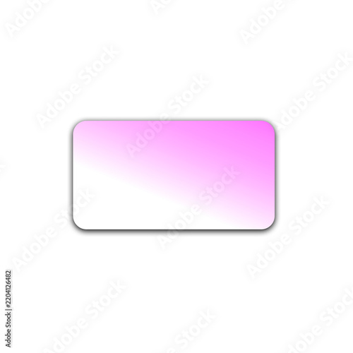 Rectangular gradient shape with rounded corners appears on transparent background