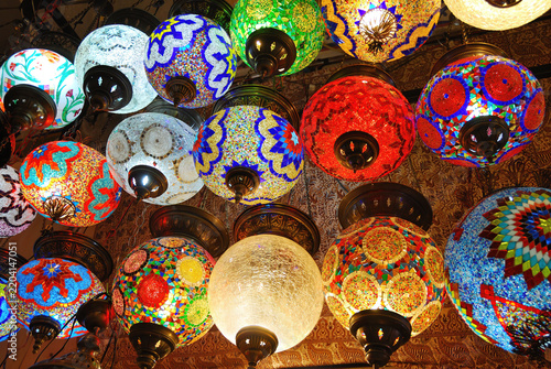 Turkish lanterns at Istanbul's Grand Bazaar