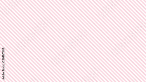 Seamless scrolling pink and white diagonal stripe pattern, looping animated background for video titles and streams, 4K 58 seconds
