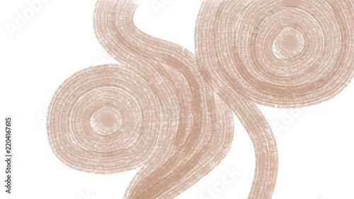 Zen garden texture drawing on white background
